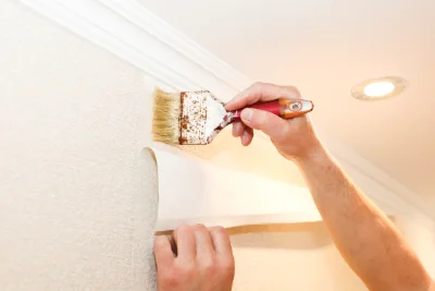 Pose de papier peint à Casefabre — revêtements muraux et toiles de verre